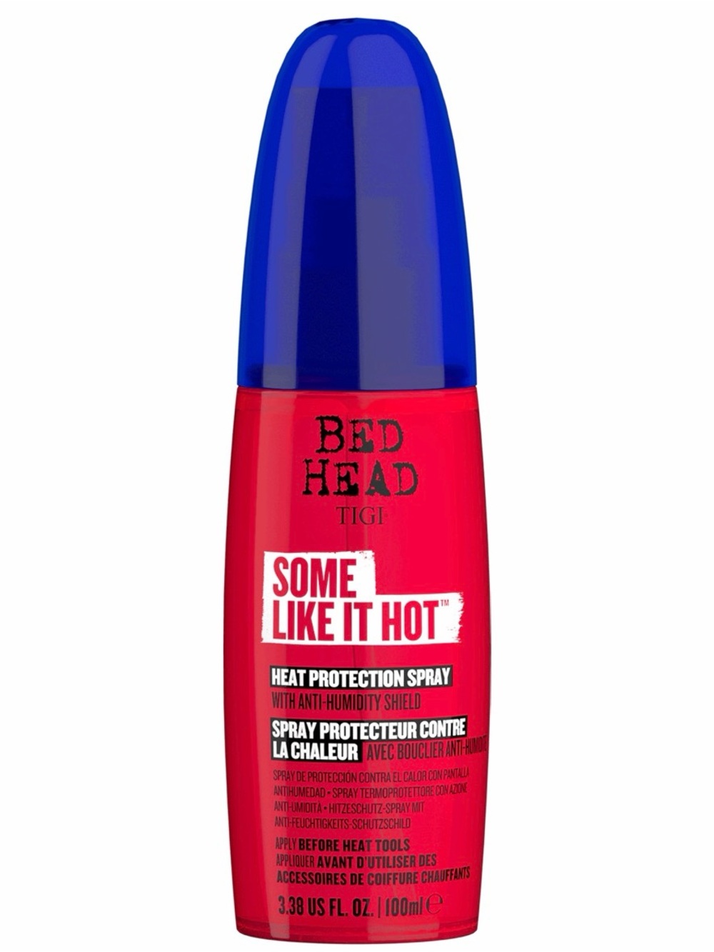 BedHead Tigi Some Like It Hot Heat Protection Spray Humidity Shield 100ml BNWT